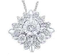 Collana Gazzola Gioielli Donna I FantasiaFanuk in Oro bianco Diamante 0.10 Ct PEOX6888C-NG - PEOX6888C-NG